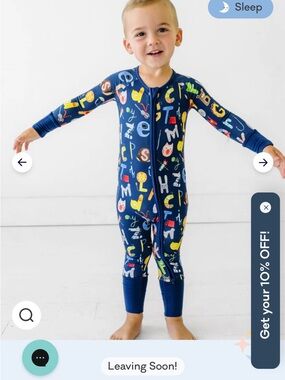 NIP Little Sleepies Alphabet Friends Zippy